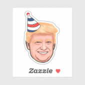 DONALD TRUMP BIRTHDAY AUFKLEBER (Blatt)