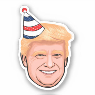 DONALD TRUMP BIRTHDAY AUFKLEBER