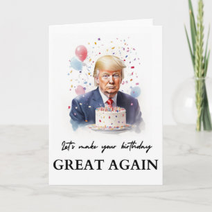 Donald Trump Birthday Card Karte