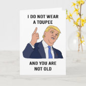 Donald Trump Birthday Card Karte (Gelbe Blume)