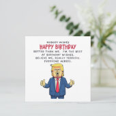 Donald Trump Birthday Card Karte (Stehend Vorderseite)