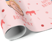 DONALD TRUMP BIRTHDAY GESCHENKPAPIER (Rolleneckpunkt)