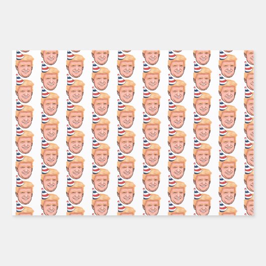 DONALD TRUMP BIRTHDAY GESCHENKPAPIER SET (Vorderseite 2)