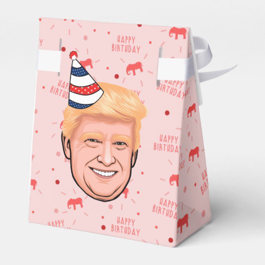 DONALD TRUMP BIRTHDAY GESCHENKSCHACHTEL (Rückseite)