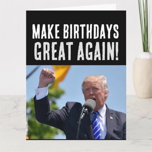 DONALD TRUMP BIRTHDAY GREETING CARDS CARDS KARTE (Vorderseite)