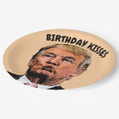 DONALD TRUMP BIRTHDAY KISSES PARTY PAPER TELLER (Schrägansicht)