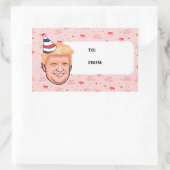 DONALD TRUMP BIRTHDAY RECHTECKIGER AUFKLEBER (Tasche)