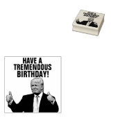 DONALD TRUMP BIRTHDAY RUBBER BRIEFMARKE GUMMISTEMPEL (Stempel)