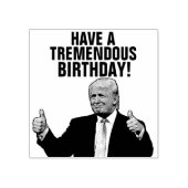 DONALD TRUMP BIRTHDAY RUBBER BRIEFMARKE GUMMISTEMPEL (Prägung)