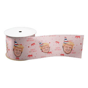 DONALD TRUMP BIRTHDAY SATINBAND