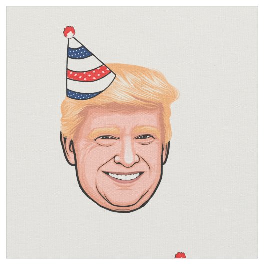 DONALD TRUMP BIRTHDAY STOFF (Nahaufnahme)