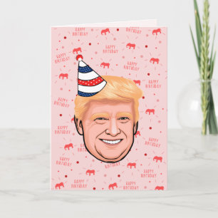 DONALD TRUMP BIRTHTAG KARTE