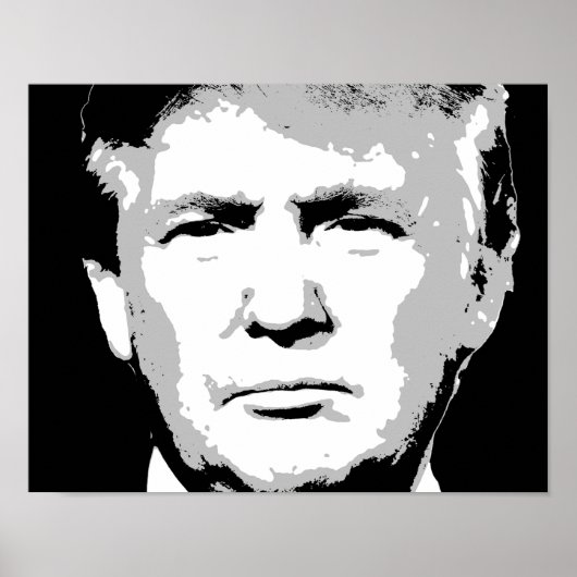 DONALD TRUMP BLOCK DESIGN POSTER (Vorne)