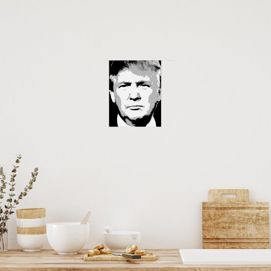 DONALD TRUMP BLOCK DESIGN POSTER (Küche)