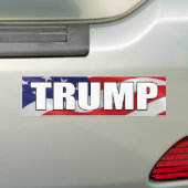 DONALD TRUMP BOLD American Flag Autoaufkleber (Auf Auto)