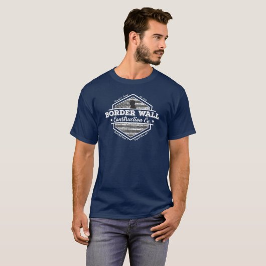 Donald Trump Border Wall Construction Company T-Shirt (Vorne ganz)