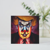 Donald Trump böser Clown Karte (Stehend Vorderseite)
