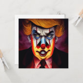 Donald Trump böser Clown Karte (Vorderseite/Rückseite Beispiel)