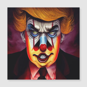 Donald Trump böser Clown Magnetkarte