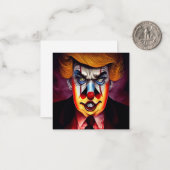 Donald Trump böser Clown Mitteilungskarte (Vorderseite/Rückseite Beispiel)