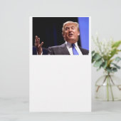 Donald Trump Briefpapier (Stehend Vorderseite)
