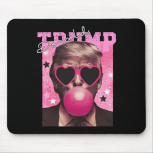 Donald Trump Bubble Gum Pink Sonnenbrille Mousepad