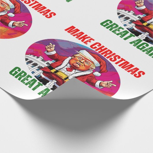 DONALD TRUMP - BUCHSTABE GESCHENKPAPIER (Ecke)