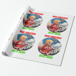 DONALD TRUMP - BUCHSTABE GESCHENKPAPIER