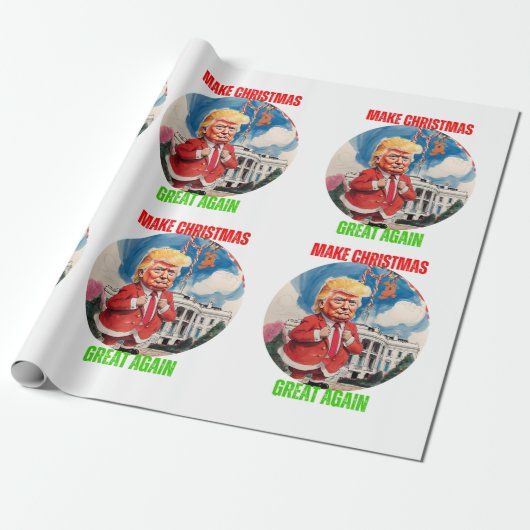 DONALD TRUMP - BUCHSTABE GESCHENKPAPIER (Ungerollt)