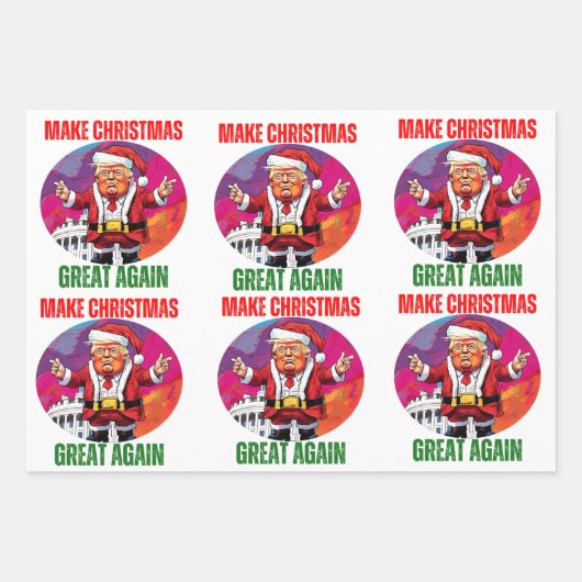 DONALD TRUMP - BUCHSTABE GESCHENKPAPIER SET (Vorderseite 3)