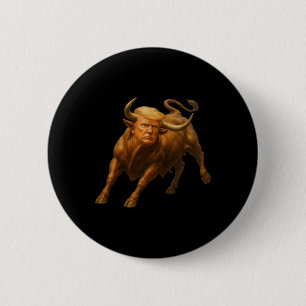 Donald Trump Bull Shirt - Mit Präsident Trum wild Button