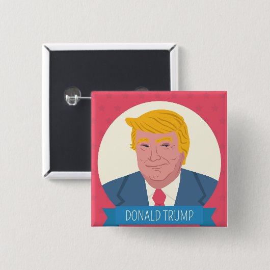 Donald Trump Button (Vorne & Hinten)
