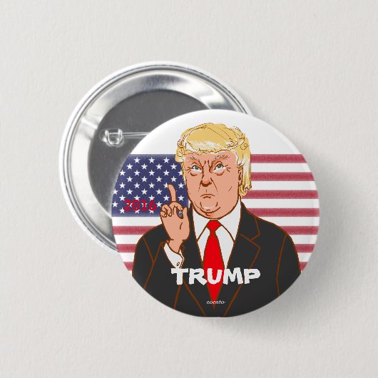 Donald Trump Button (Vorne & Hinten)