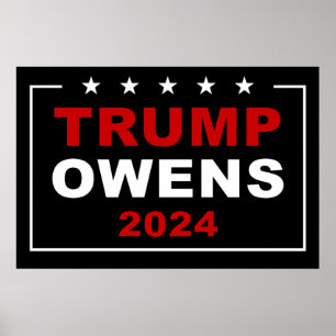 Donald Trump & Candace Owens 2024 USA Wahl Poster