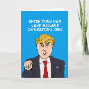 Donald Trump Cartoon Karte