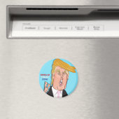 Donald Trump Cartoon Magnet (In Situ (Geschirrspüler))