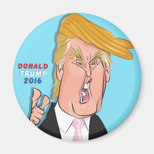 Donald Trump Cartoon Magnet