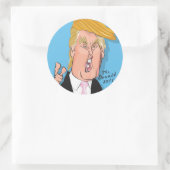 Donald Trump Cartoon Sticker (Tasche)