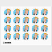 Donald Trump Cartoon Sticker (Blatt)