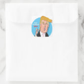 Donald Trump Cartoon Sticker (Tasche)