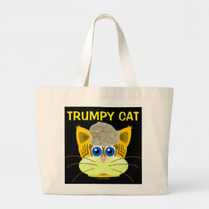 Donald Trump Cat Tasche, TRUMPY CAT Jumbo Stoffbeutel