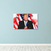 Donald Trump Celebration Painting Leinwanddruck (Insitu (Holzboden))