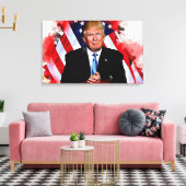 Donald Trump Celebration Painting Leinwanddruck (Insitu (Wohnzimmer))