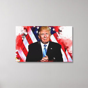 Donald Trump Celebration Painting Leinwanddruck