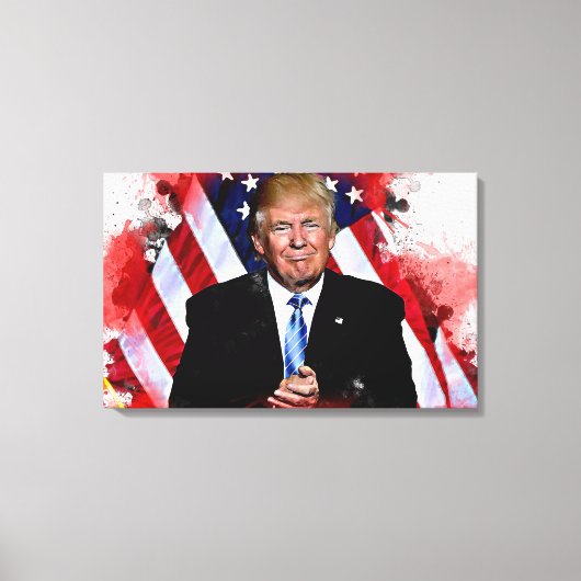 Donald Trump Celebration Painting Leinwanddruck (Vorderseite)