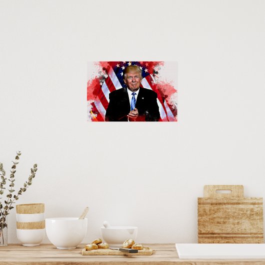 Donald Trump Celebration Poster (Küche)