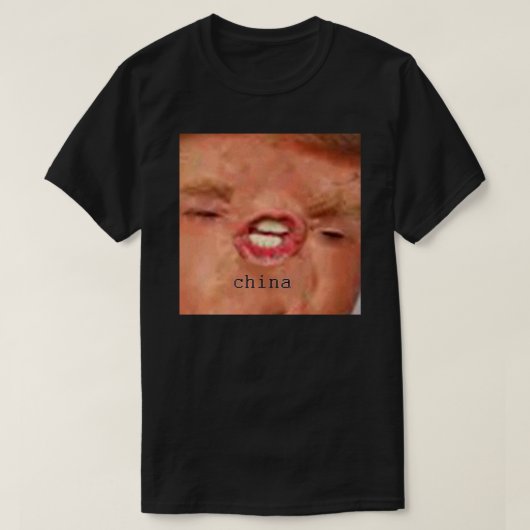 Donald Trump China Meme Sticker T-Shirt (Design vorne)