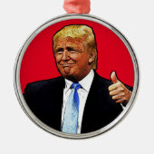 DONALD TRUMP CHRISTMAS 2024 Ornament Aus Metall (Vorne)