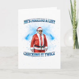 Donald Trump Christmas Card Making A List MAGA Karte