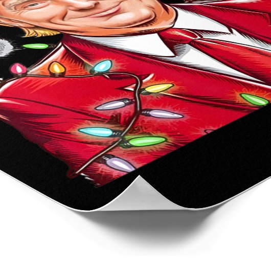 Donald Trump Christmas Funny Mega Weihnachtsmannmü Poster (Ecke)